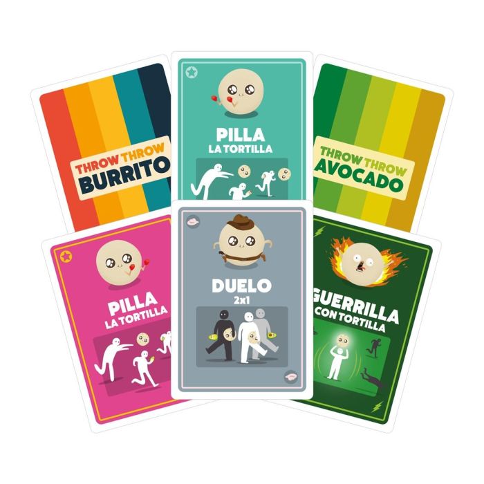 Exploding Kittens Block Block Burrito EKITTB03ES Juego de Cartas con Escudo de Tortilla para Bloquear Burritos 2