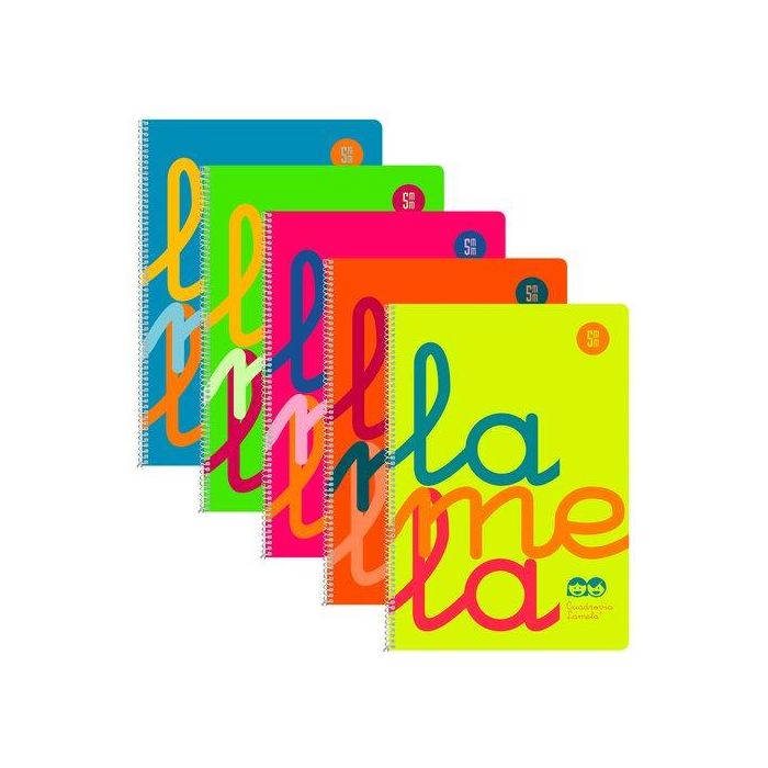 Lamela Bloc Tapa Polipropileno Fº 80H Cuadrovia 5 Mm Surtidos (6 Col.) (Set de 6)