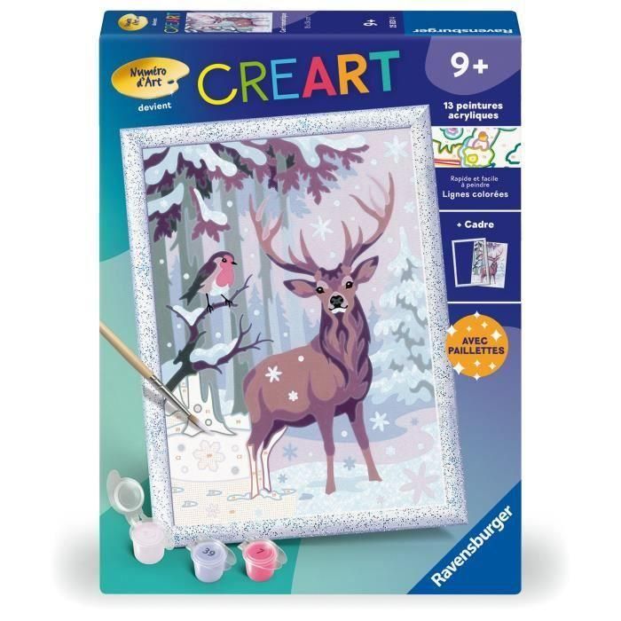 Kit de pintura por números CreArt Kids "Ciervo romántico" (18 x 24 cm), 25831, Ravensburger Kit de pintura por números CreArt Kids "Ciervo romántico" (18 x 24 cm), 25831, Ravensburger