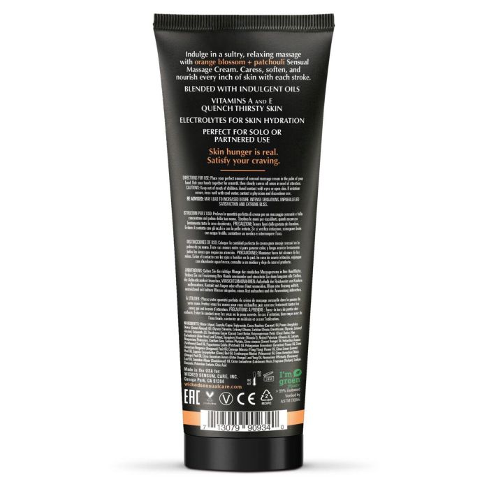 Crema para Masajes Wicked Sensual Care 120 ml Naranja 1 Crema para Masajes Wicked Sensual Care 120 ml Naranja 1