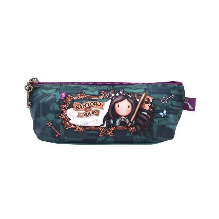 Estuche Escolar Gorjuss Curiosity Gris Verde (22.3 x 8.8 x 5.7 cm) 0 Estuche Escolar Gorjuss Curiosity Gris Verde (22.3 x 8.8 x 5.7 cm) 0