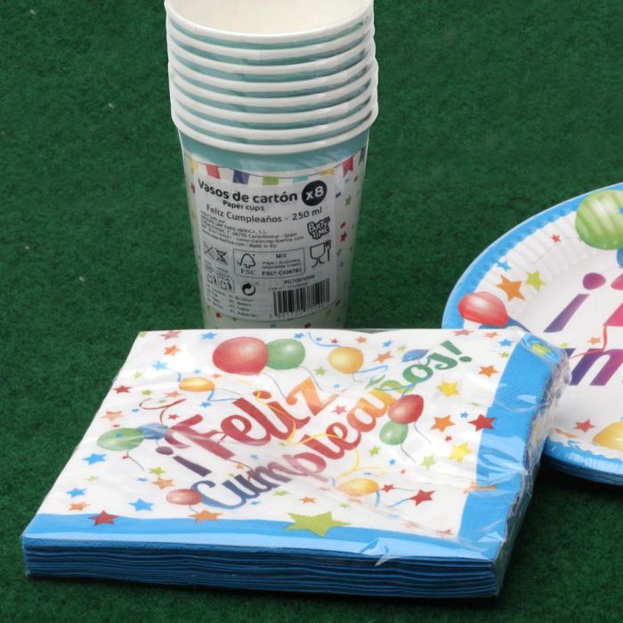 Juego De 16 Servilletas Party Time 33x33 cm 1 Juego De 16 Servilletas Party Time 33x33 cm 1