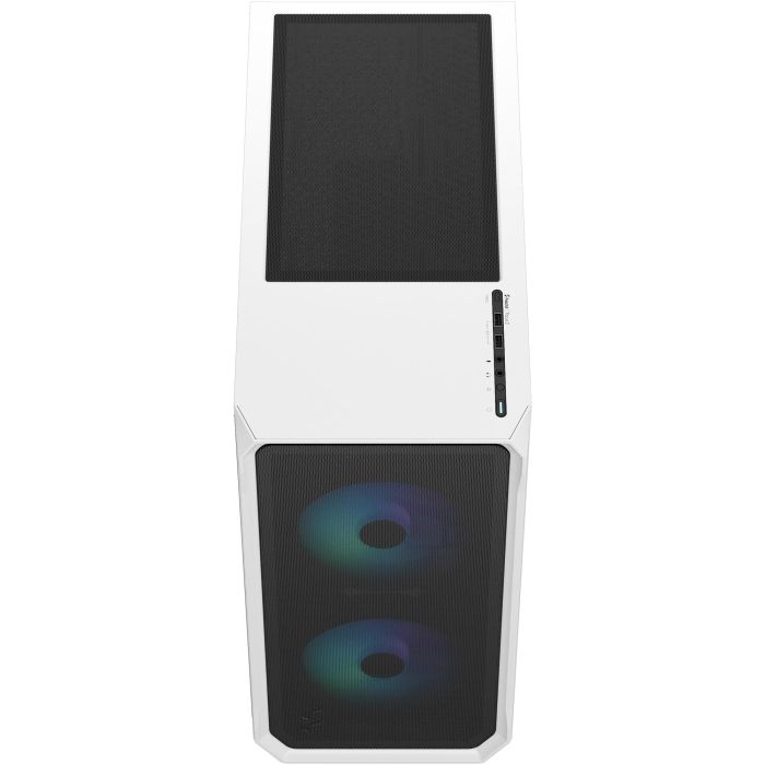 Fractal Design Torre PC Focus 2 RGB Blanca | ATX, Micro ATX, Mini-ITX | Vidrio Templado, Filtro Anti-Polvo, USB 3.2 4