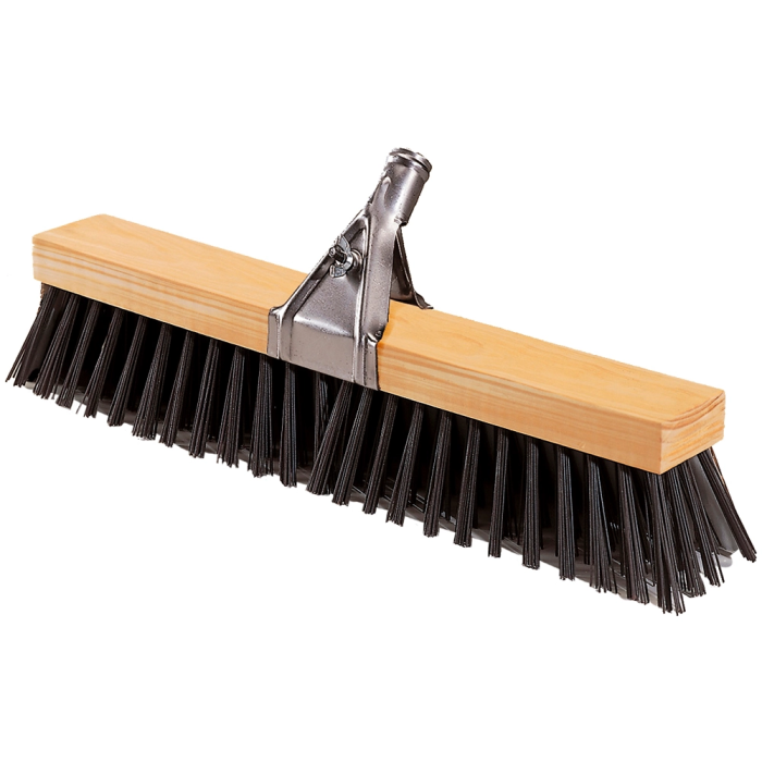 Dahi Cepillo Barrendero Madera Reforzado Cerdas Polipropileno 52x9 cm con Pinza y Palo 1