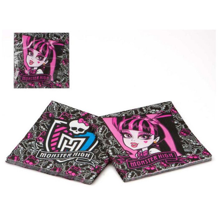 Set Artículos de Fiesta Monster High Servilletas 15 uds 1 Set Artículos de Fiesta Monster High Servilletas 15 uds 1