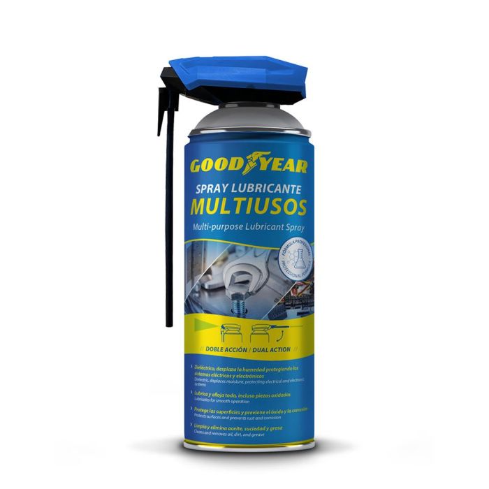 Goodyear Lubricante dieléctrico multiusos spray, 400 ml - Desincrusta, lubrica y protege contra oxidación