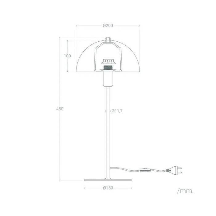 Lámpara de Mesa "Bole" [SKD-T1017] 6