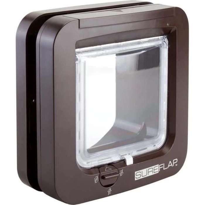 SUREFLAP solapa de gato electrónica marrón