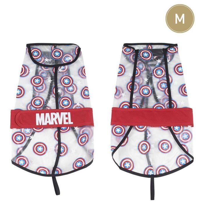 Impermeable ajustable para perro m avengers capitan america talla m 7