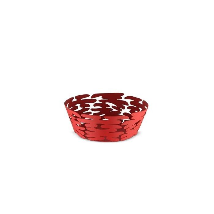 Barket Cesto Redondo Acero Y Resina Rojo 18Cm ALESSI BM10/18 R