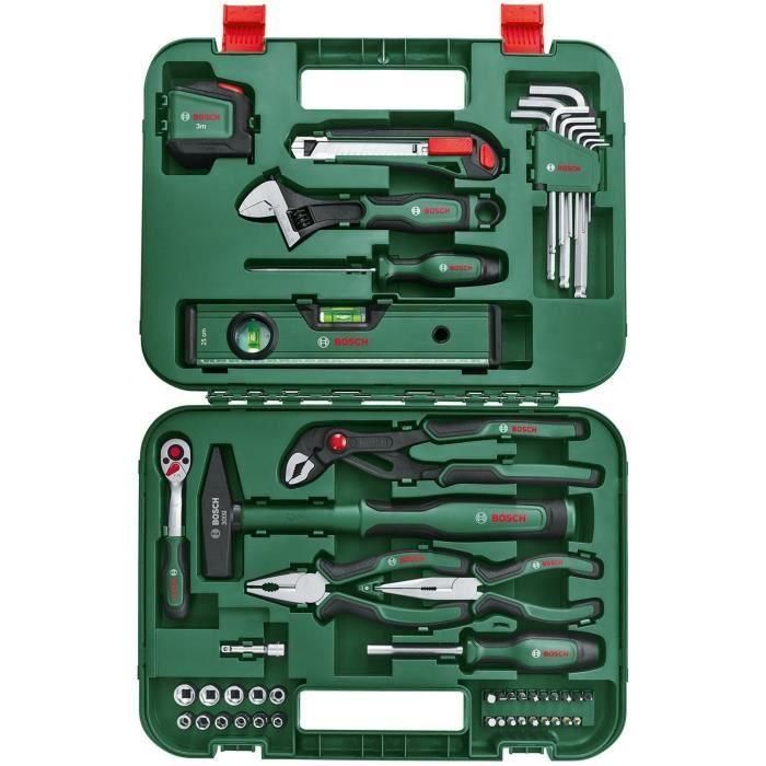 Juego de herramientas manuales avanzado Bosch de 52 piezas 1 Juego de herramientas manuales avanzado Bosch de 52 piezas 1