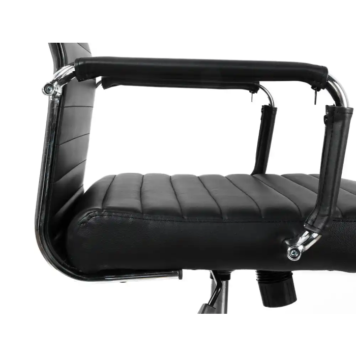 Q-connect Silla de Dirección Bosa Simil Piel Premium, Negro, Altura Máx. 1130mm, Ancho 550mm, Profundidad 630mm 10