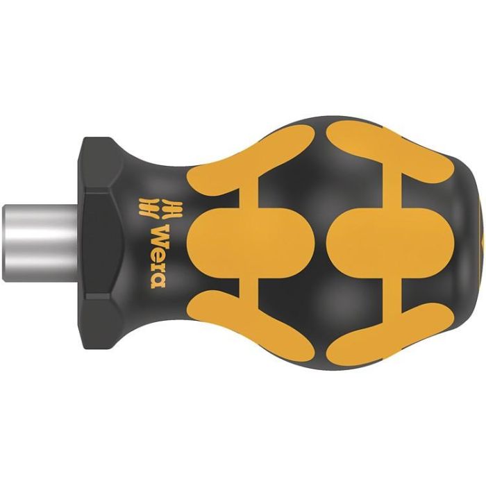 Wera 811/1 Stubby Bits-Handhalter ESD magnético, destornillador plano de 65 mm
