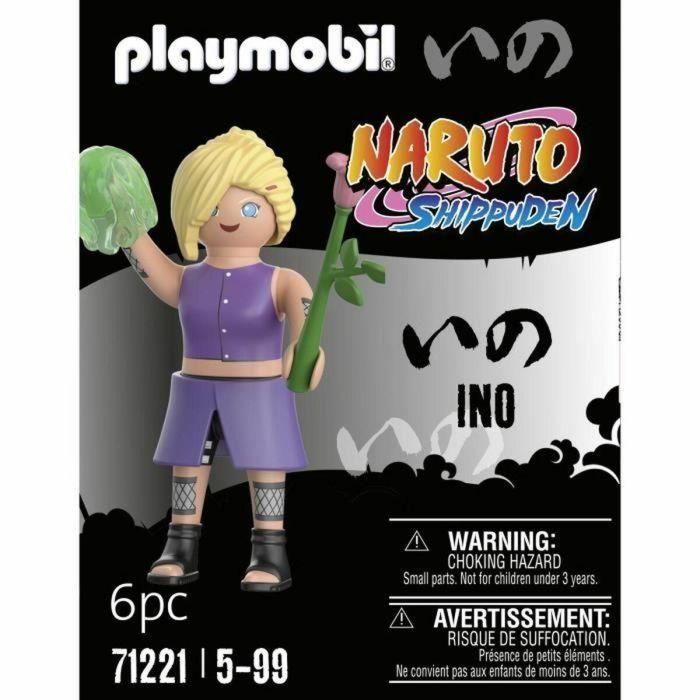 Playmobil Naruto Shippuden Ino con bola de chakra y flor 2