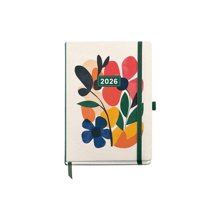 Agenda Anual (2026) Miquelrius Natura Cosida Tapa Extra Con Goma Plus 155X213 S/V Mini Garden