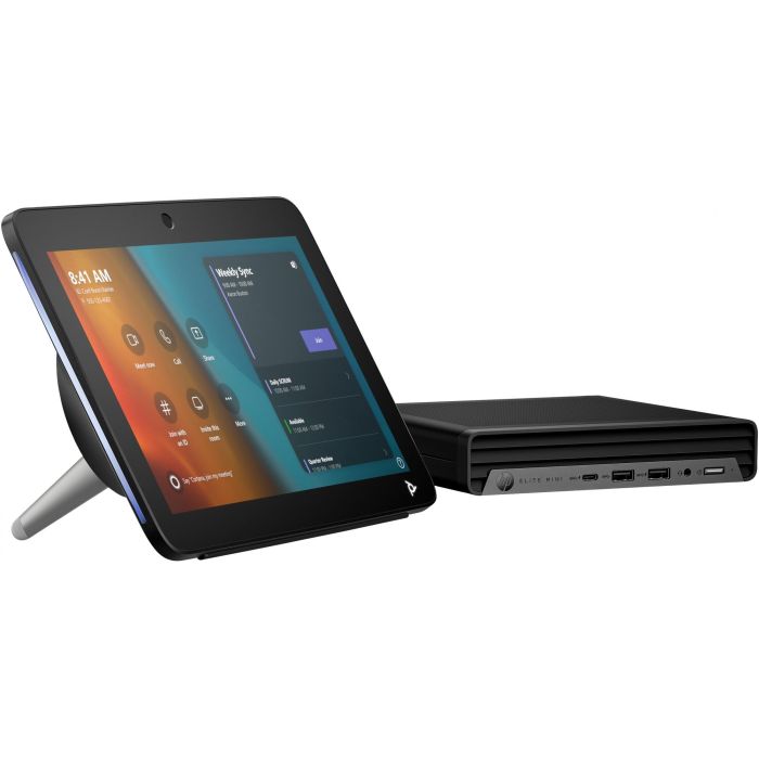 HP Poly Studio Base Kit G9 Plus para Microsoft Teams con HP Mini IP PC i7-13700T, Windows 11 IoT Enterprise 1