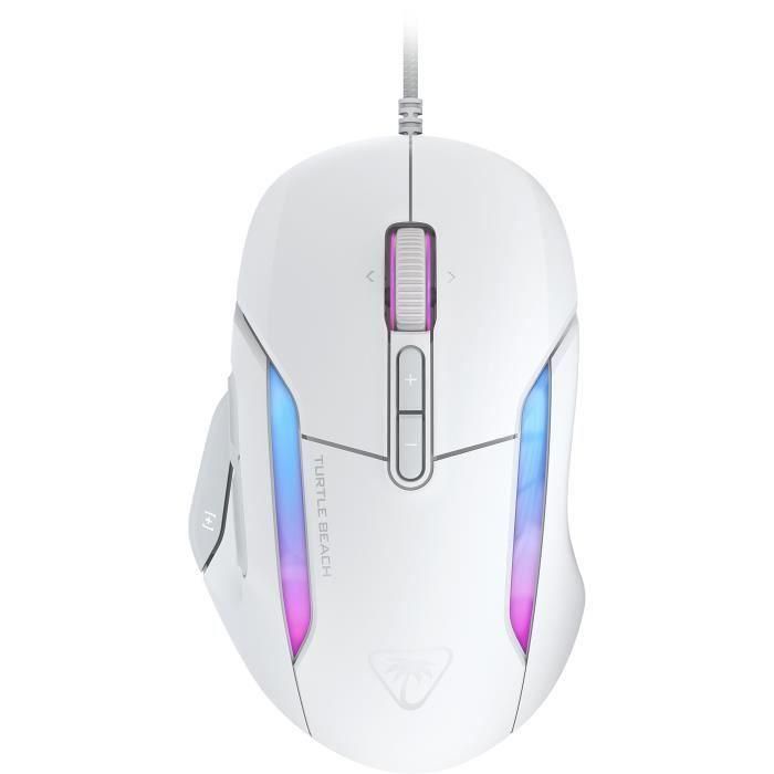 Ratón inalámbrico para juegos - Turtle Beach Kone II - Ultraligero - Blanco, 26.000 DPI, 23 funciones personalizables