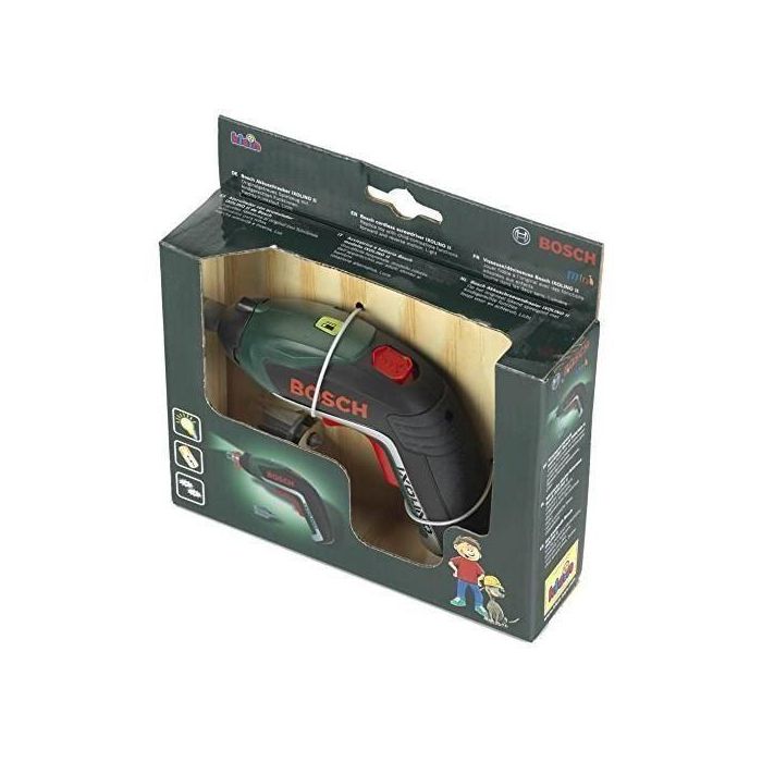 BOSCH Ixolino II Destornillador Juguete Electrónico Realista con Sonido, Luz y Rotación, Puntas Intercambiables, Niños +3 Años 1 BOSCH Ixolino II Destornillador Juguete Electrónico Realista con Sonido, Luz y Rotación, Puntas Intercambiables, Niños +3 Años 1