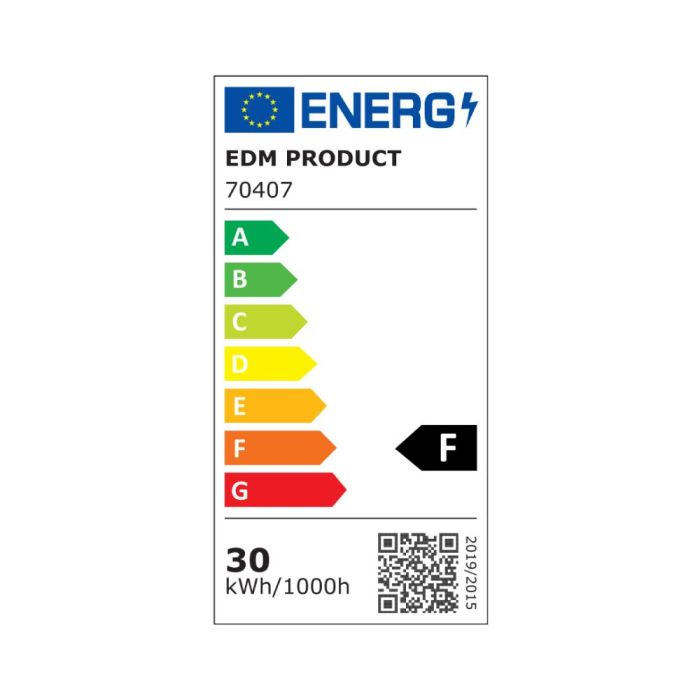 Foco proyector led 30w 2370lm 4000k luz dia black series edm 2