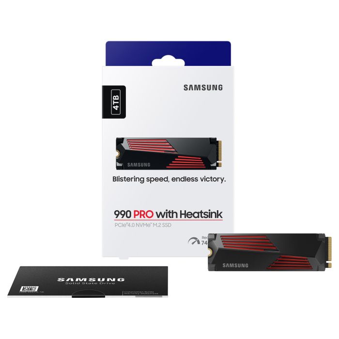 Samsung 990 PRO SSD M.2 4TB NVMe PCIe 4.0 x4 Lectura 7450MB/s con Disipador Retail 6
