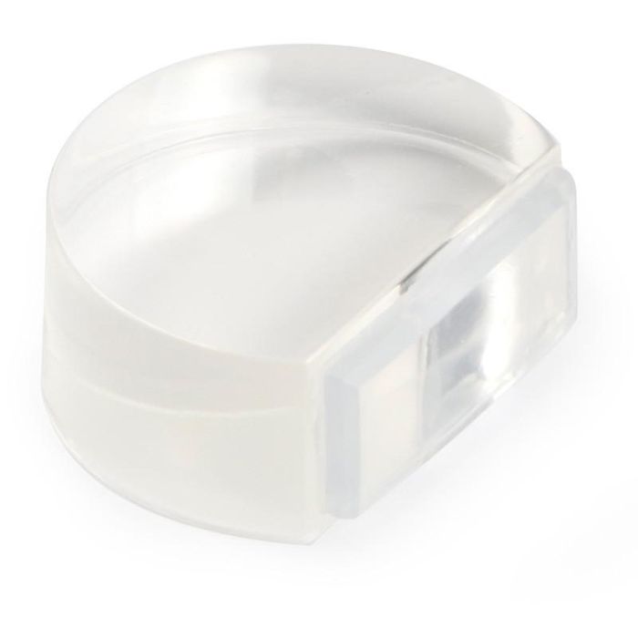 Brinox B90240H Tope Puerta Adhesivo de Metacrilato Plano Grande Transparente 46x38x79mm