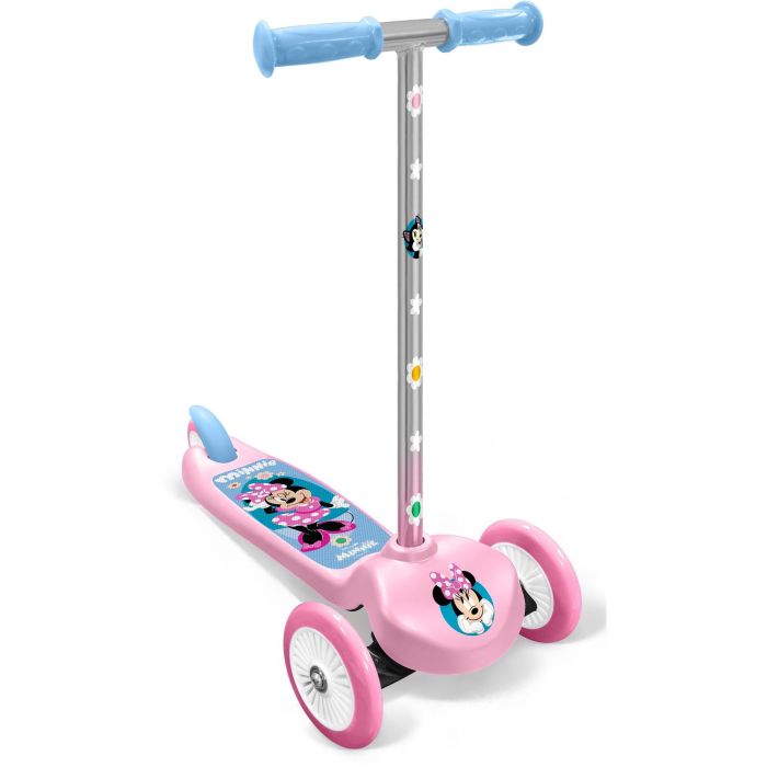 Minnie Patinete infantil con volante MN432045 3 ruedas Rosa