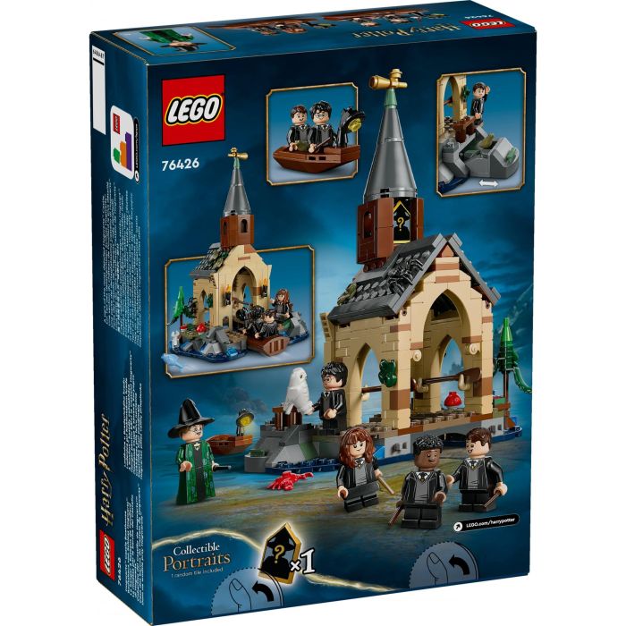 LEGO 76426 Harry Potter Cobertizo Castillo Hogwarts: La Piedra Filosofal - Set de Construcción con 7 Minifiguras y Botes 8 LEGO 76426 Harry Potter Cobertizo Castillo Hogwarts: La Piedra Filosofal - Set de Construcción con 7 Minifiguras y Botes 8
