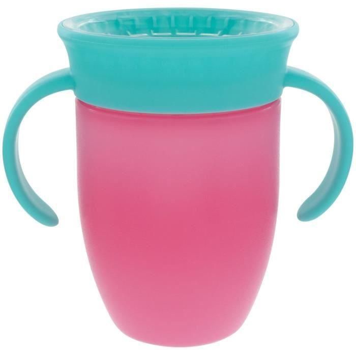 Nuby NUB0048526893249 Juego de 2 tazas 360° con asas para niñas