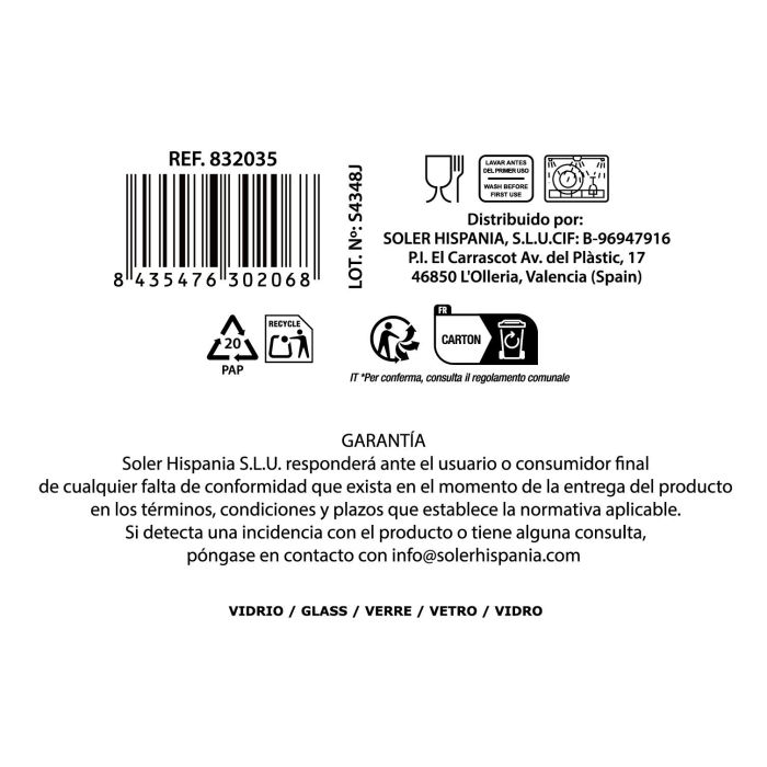 Vaso Shard 350 cc - Inde (48 Unidades) 8 Vaso Shard 350 cc - Inde (48 Unidades) 8