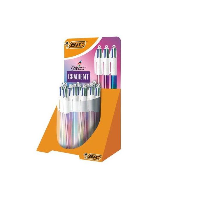 Boligrafo De 4 Colores Bic Gradient Expositor De 30