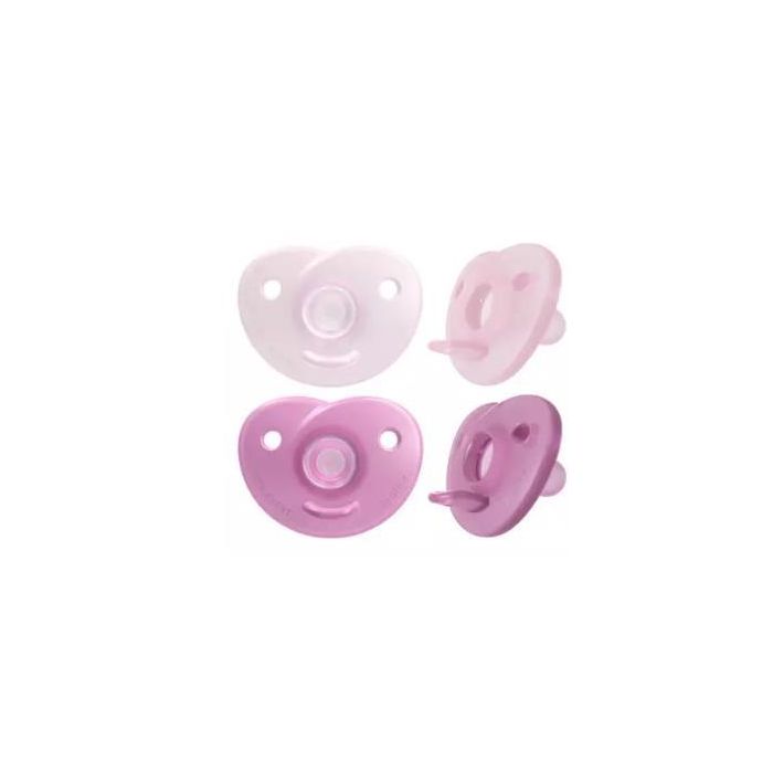 AVENT Scf099/22 Chupete Soothie para Niña 0-6 Meses, 2 Unidades