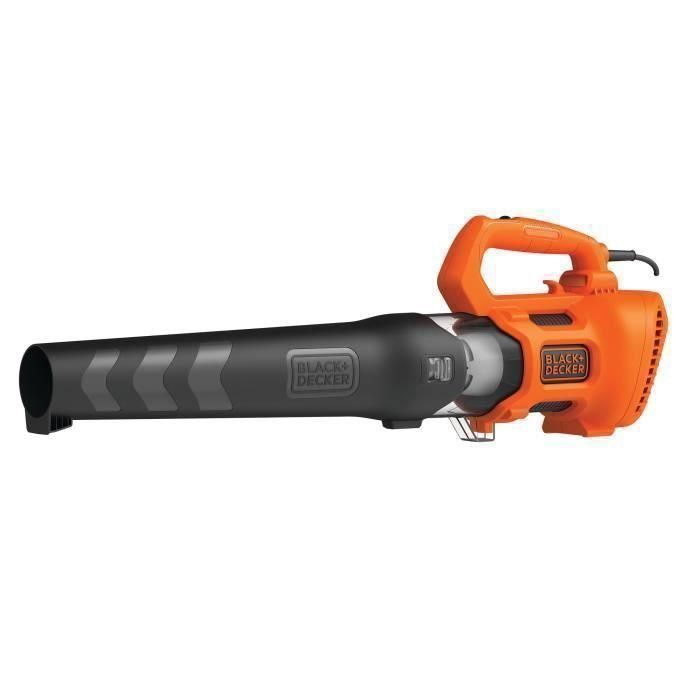 Soplador axial cableado BEBL185-QS - BLACK + DECKER - 1850 W - volumen del soplador: 12, 75 M3 / min - 2 velocidades ajustables en el mango Soplador axial cableado BEBL185-QS - BLACK + DECKER - 1850 W - volumen del soplador: 12, 75 M3 / min - 2 velocidades ajustables en el mango