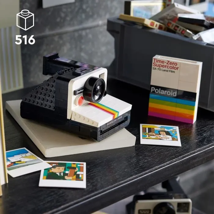 Lego 21345 Ideas Cámara Polaroid OneStep SX-70, Modelo de Construcción para Adultos con Pegatinas 1 Lego 21345 Ideas Cámara Polaroid OneStep SX-70, Modelo de Construcción para Adultos con Pegatinas 1