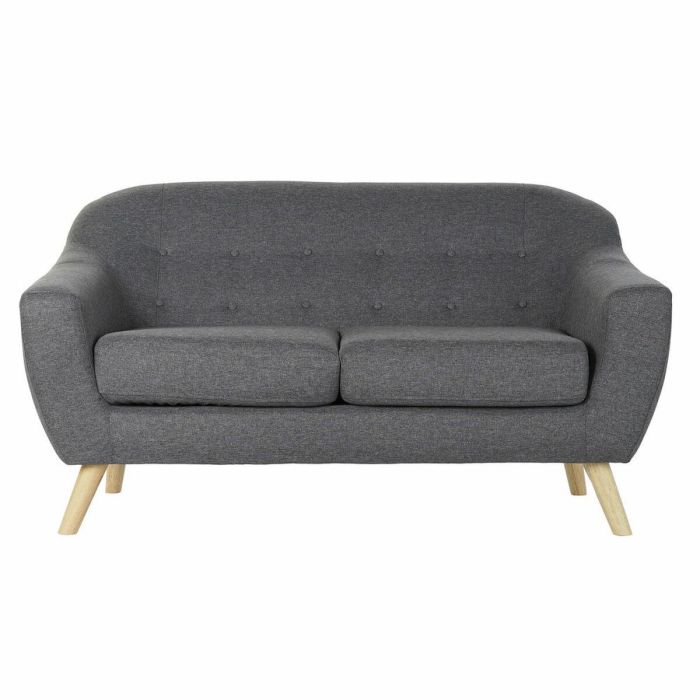 Sofa Scandi DKD Home Decor Gris Natural 72 x 82 x 146 cm