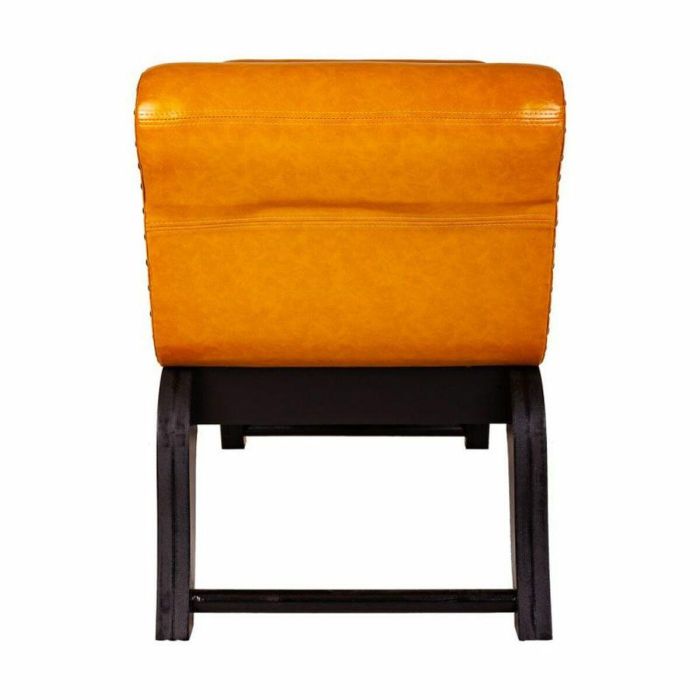 Banqueta Alexandra House Living Naranja Poliuretano Madera MDF 40 x 65 x 90 cm 4