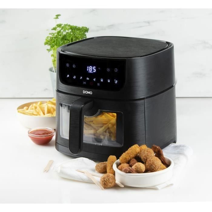 Freidora de aire caliente - DOMO - DO540FR - 6L - Pantalla digital - 8 programas - Deli-Fryer 5 Freidora de aire caliente - DOMO - DO540FR - 6L - Pantalla digital - 8 programas - Deli-Fryer 5