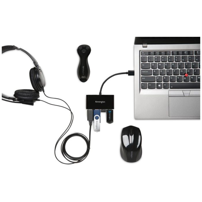 Hub USB Kensington K39121EU Negro 2 Hub USB Kensington K39121EU Negro 2