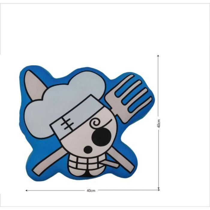 One Piece ONE3700891706827 Cojín 3D Skull Sanji - Microfibra 40 cm 2 One Piece ONE3700891706827 Cojín 3D Skull Sanji - Microfibra 40 cm 2