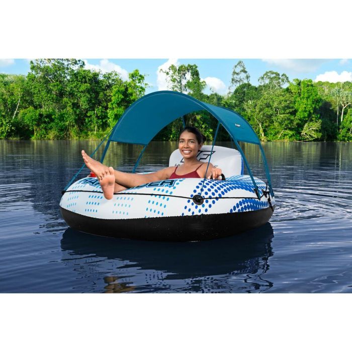 Bestway Rueda Hinchable con Asas Rapid Rider con Parasol D137 cm Playa y Piscina 43725 1