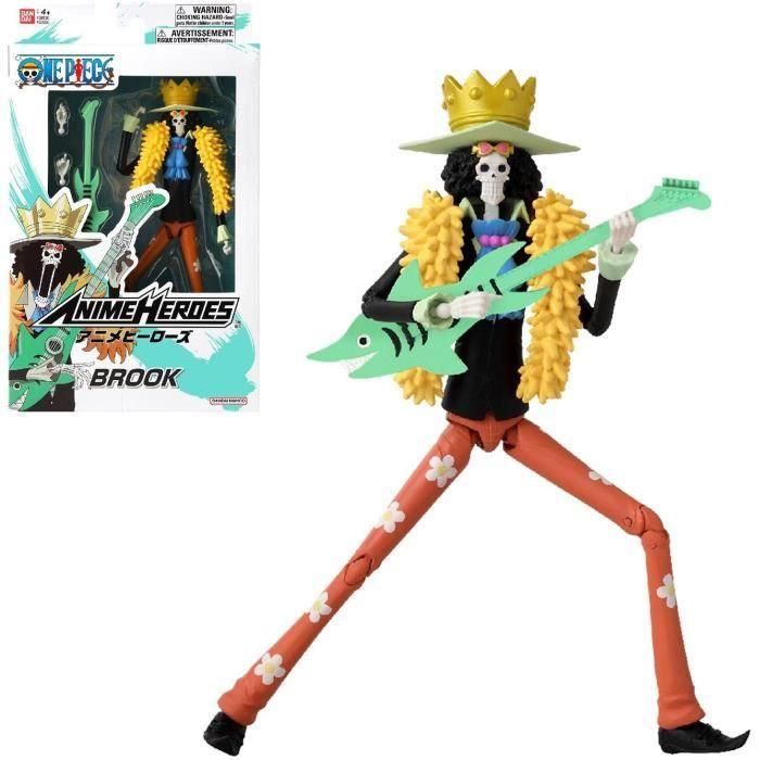 Figura Anime Heroes - Bandai - One Piece - Brook - 17 cm Figura Anime Heroes - Bandai - One Piece - Brook - 17 cm