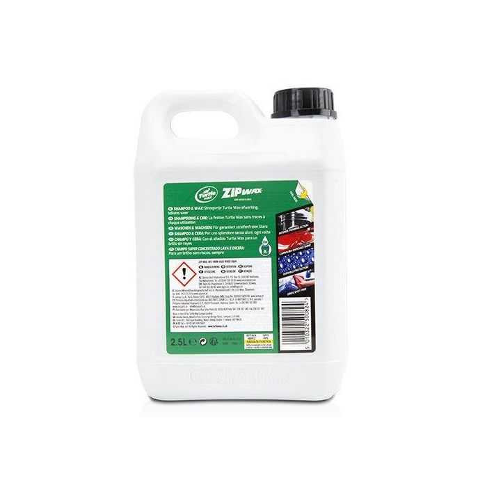 Zip Wax Champú con Cera 2.5 Ltr CS4 TW52882 1 Zip Wax Champú con Cera 2.5 Ltr CS4 TW52882 1