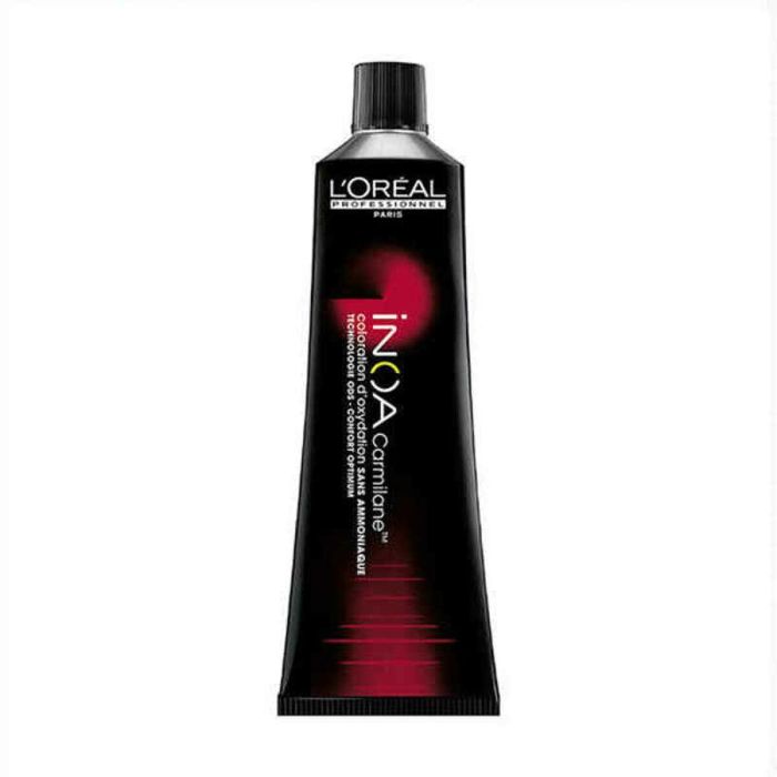 L'Oreal Inoa 6.66 Carmilane Coloración Permanente sin Amoníaco para Cobertura 100% de Canas y Brillo Sublime