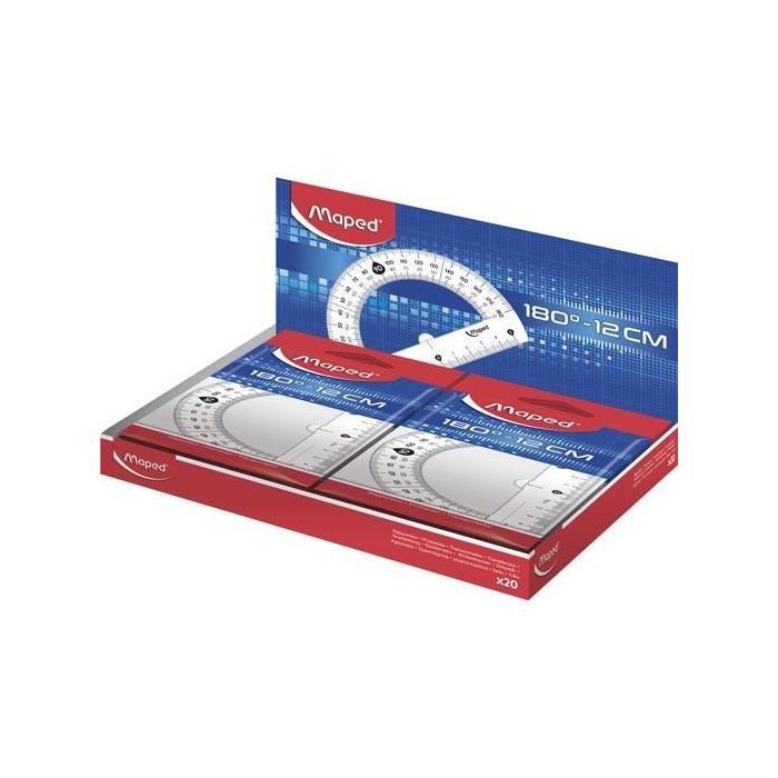 Maped Transportador 180º Base 12 cm