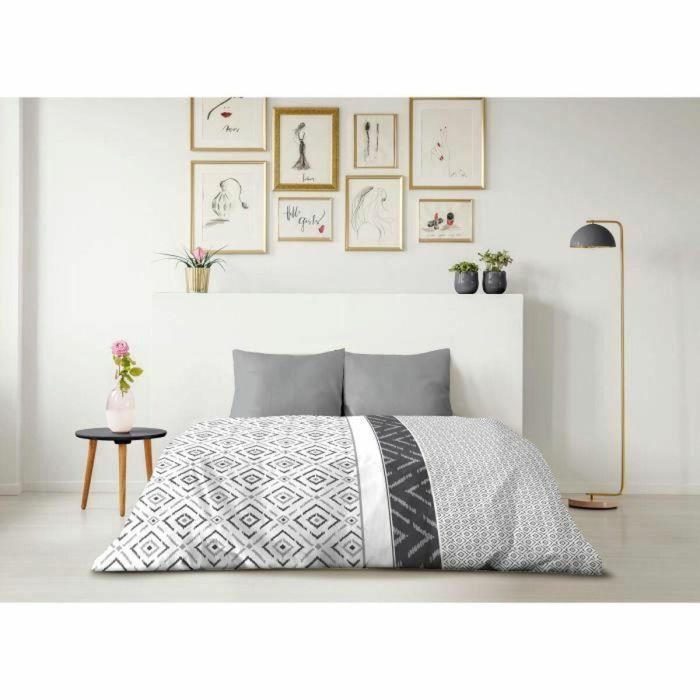 Juego de funda nórdica HOME LINGE PASSION Dream Gris 220 x 240 cm 1