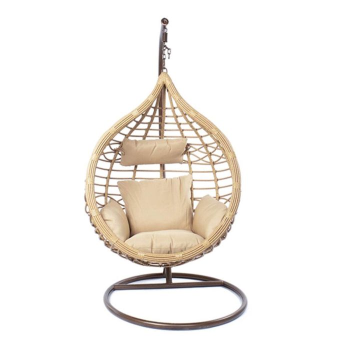 Sillon Colgante Terraza Y Jardin DKD Home Decor Marron Beige 70 x 110 x 90 cm Sillon Colgante Terraza Y Jardin DKD Home Decor Marron Beige 70 x 110 x 90 cm