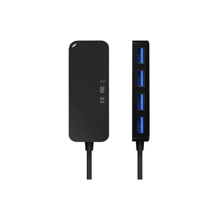 AISENS - HUB USB 3.0, TIPO A/M-4XTIPO A/H, NEGRO, 15CM 2
