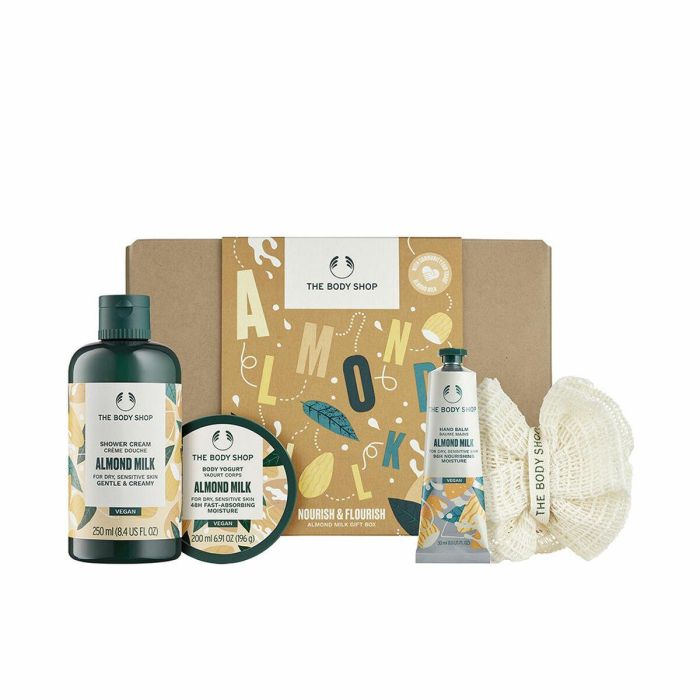 The Body Shop Almond Milk Estuche de Regalo Set Cosmética Corporal Vegano con Leche de Almendras y Karité para una Piel Suave e Hidratada 4 Piezas The Body Shop Almond Milk Estuche de Regalo Set Cosmética Corporal Vegano con Leche de Almendras y Karité para una Piel Suave e Hidratada 4 Piezas