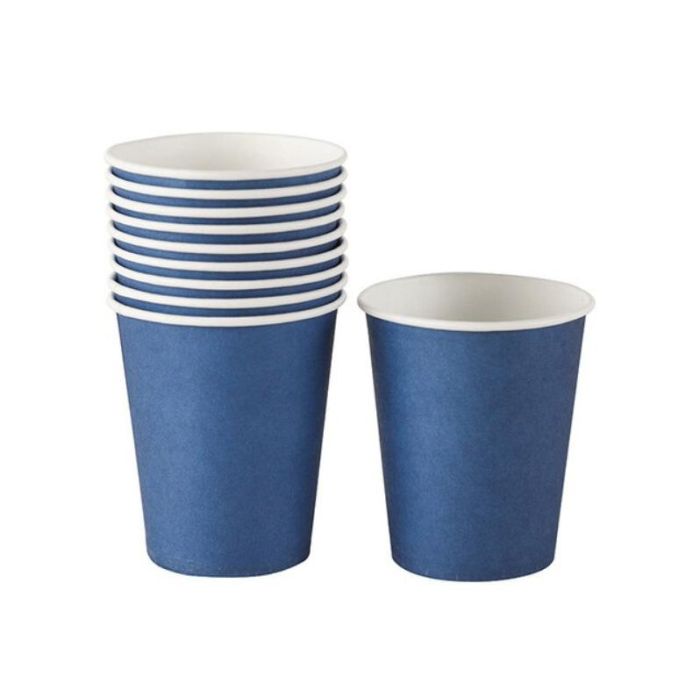 Set de 24 vasos de cartón azul 200 cc Algon (36 Cajas) 4 Set de 24 vasos de cartón azul 200 cc Algon (36 Cajas) 4