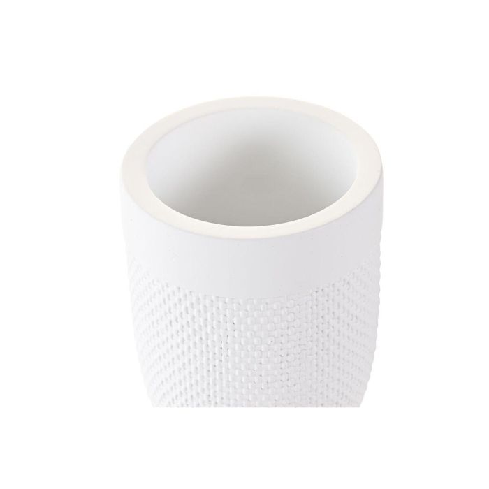 Vaso Basicos DKD Home Decor Blanco 8 x 10.5 x 8 cm 1