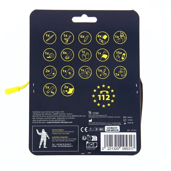 MICHELIN Botiquín de primeros auxilios para actividades de ocio. Kit con 44 piezas 3 MICHELIN Botiquín de primeros auxilios para actividades de ocio. Kit con 44 piezas 3